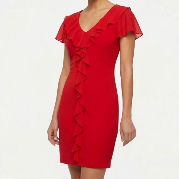 @devinegoods Dresses & Skirts - PRETTY Ruffle Red Dress, YES ❤️